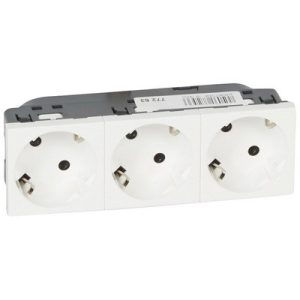Modul utičnica 3ךuko 2P+E, 250V AC, 16A, 6M, bijela