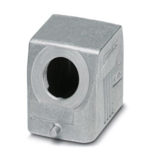 Kućište utičnice B6 serija, metalno, bočni kabelski ulaz, M20 uvodnica, jedna zakačka, HC-STA-B06-HLFS-1STM20-EL-AL