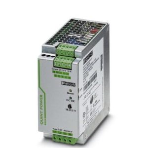 Ispravljač QUINT POWER sa SFB tehnologijom, ulaz: 3 faze, izlaz: 24 V DC/10 A, za ugradnju na DIN šinu. QUINT-PS/3AC/24DC/10