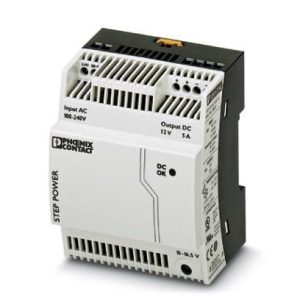 Ispravljač STEP POWER, ulaz: 1 faza, izlaz: 12 V DC/5 A, za ugradnju na DIN šinu. STEP-PS/ 1AC/12DC/5