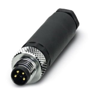 Konektor muški, ravni, 4-pinski, M8 vijčani priključak, kabel 3,5 ... 5 mm, SACC-M 8MS-4CON-M-SW