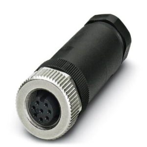Konektor ženski, ravni, 8-pinski, M12 vijčani priključak, kabel 6 … 8 mm, SACC-M12FS-8CON-PG9-M