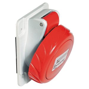 Utičnica ugradbena pod kutem 3P+N+E, 16A, 380-415V, 50/60Hz, IP67, priključak vijak, satni broj 6