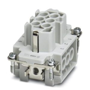 Konektor ženski HEAVYCON B6, 6+PE, vijčani priključak, 500 V, 24 A, oznake 1 - 6, HC-B 6-I-UT-F