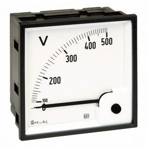 Voltmetar direktni za izmjenični napon RQ96E, dimenzija 96 x 96mm, ulaz: 500V AC, skala: 0 - 500 V