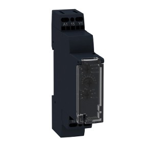 Vremenski relej, multifunkcijski, s kasnim uklopom, 1 s..100 h - 24..240 V AC - 1 preklopni kontakt